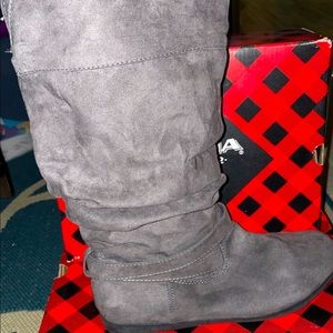 AZ KARLE Women’s Tall Boots (Grey SZ 9 WM’s)